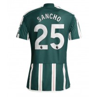 Manchester United Jadon Sancho #25 Fotballklær Bortedrakt 2023-24 Kortermet
